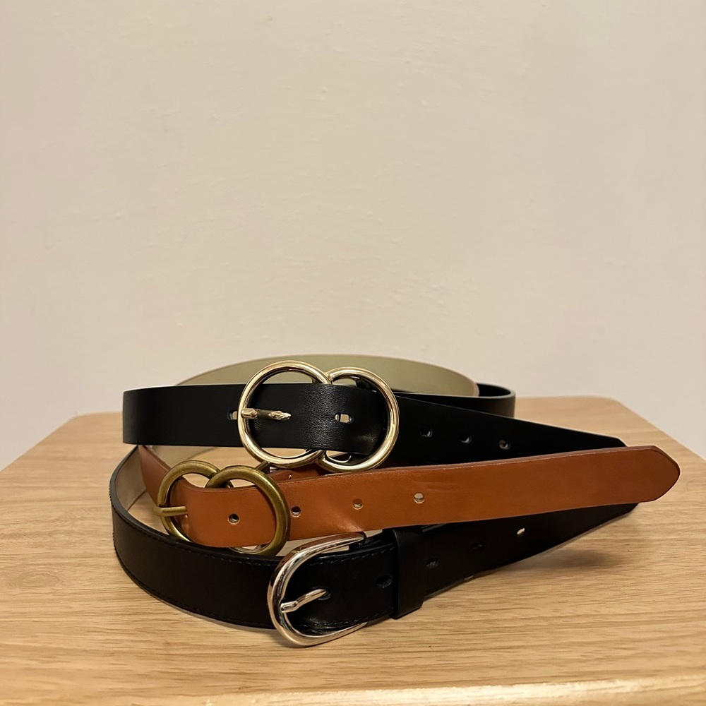 Assorted Target Belts Size Small Black and Brown